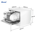 Smad 6 Place Settings Home Mini Countertop Dish Washers Machine